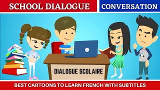 Daily French Conversation in School  Conversation quotidienne à lécole [upl. by Nibram]