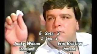 Eric Bristow vs Jocky Wilson  1989 Embassy World Finals  Part 1517 [upl. by Idnat]