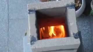 Batch Box Rocket stove 11 [upl. by Irvin]