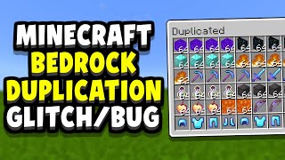 INSANE DUPLICATION GLITCH For Minecraft Bedrock Edition That Works [upl. by Juditha]