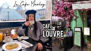 Parisian Breakfast with a view of the Louvre at Le Café Marly [upl. by Anelad]