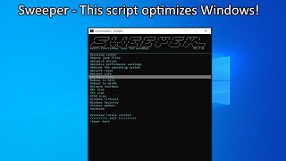 Sweeper  An nice tool to optimize Windows [upl. by Marra]