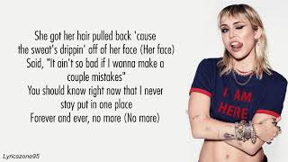 Midnight Sky  Miley Cyrus Lyrics [upl. by Akinimod]