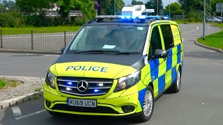 Serious Collision Investigation Unit Responding to RTC in NEW Mercedes Vito with LIGHTS  SIRENS [upl. by Einaled293]