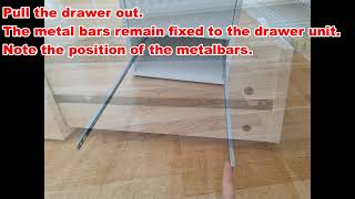 How to remove drawers on ALEX drawer unit from IKEA [upl. by Gibbie]