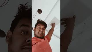 Fall sealing mein light kaise kat ke lagaen ek room ka fall sealing ka wire kaiseMukesh electrician [upl. by Tati274]