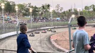 Wingless Sprints Heat 1 Chariots Of Thunder Night 2 Northline Speedway Darwin [upl. by Dawes]