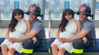 WHATS HIS NAME Pregnant Roxanne Pallett reveals her baby boy’s unusual name in emotional speech at [upl. by Koah]