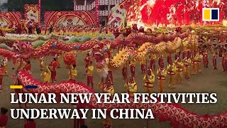 Festive mood and mass movement across China ahead of Lunar New Year [upl. by Nylg]