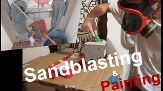 Sandbalsting amp Painting Tailstock [upl. by Socram920]