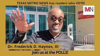 Dr Frederick D Haynes III use your power VOTE [upl. by Avot]