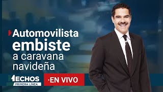 Hechos  Un automovilista arrolló a una caravana navideña en Los Reyes Michoacán 131224 [upl. by Gelasius]