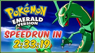 Pokemon Emerald SPEEDRUN in 2 HOURS and 33 Minutes [upl. by Naasah]