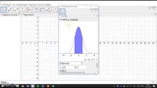 konfidensinterval for middelværdi i GeoGebra [upl. by Nodnek940]