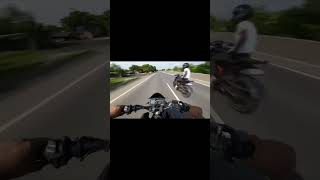 Mr 15 vs KTM 250 top speed rocket 🚀 viralvideo video rider mt15 [upl. by Euqirdor]