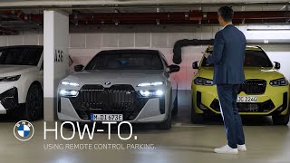 How to Park your BMW by Remote Control [upl. by Oilenroc853]