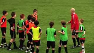 Youth Football Coaching Movement For Crosses  Attacking Play [upl. by Sellihca505]