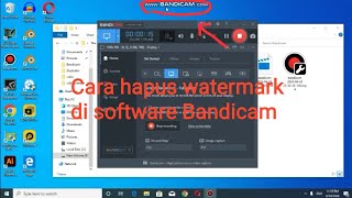 Cara menghilangkan watermark di software Bandicam [upl. by Ayikat204]