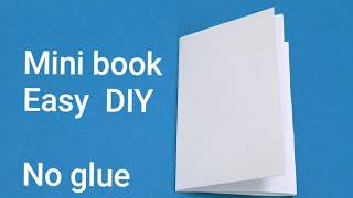 How to make a 8 page MINI BOOK with 1 sheet of paper no glue very easy [upl. by Crotty]