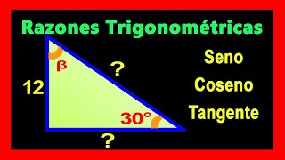 ✅👉 Como calcular el Cateto Adyacente y la Hipotenusa conociendo el Angulo y el Cateto Opuesto [upl. by Mahan876]