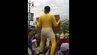 American Idol Auditions Detroit Banana man suit [upl. by Nosliw]