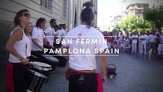 San Fermin Pamplona Spain party [upl. by Nyrmak]