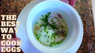 Oeufs cocotte eggs steamed in a ramekin The easiest egg dish to make [upl. by Akselav963]