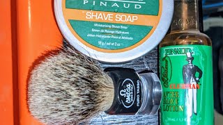 ShaveInMusic  Set Clubman Pinaud Rasoio Slant PAA Omega Travel Silvertip rasaturatradizionale [upl. by Ennairoc]