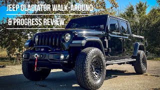 Jeep Gladiator Overland Opinion WalkAround amp Build Progress Review [upl. by Dolph840]