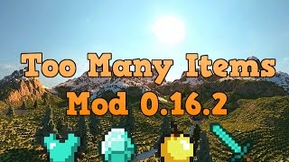 TOO MANY ITEMS MOD FOR MCPE 0162 ANDROID [upl. by Nerta]