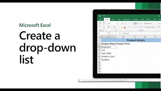 How To Create Drop Down List In Excel [upl. by Zola]