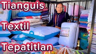 Tianguis textil Tepatitlan Jalisco El más Barato cobijas cobertores edredones sabanas Almoadas [upl. by Gertie698]