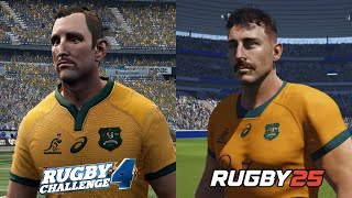 Rugby Challenge 4 vs Rugby 25 Early Access  Graphics Comparison PC [upl. by Nadab]