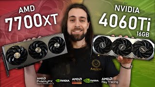 RX 7600 XT vs RX 7700 XT vs RTX 4060Ti 16GB  Productivity amp Gaming Benchmarks [upl. by Nitsirc]