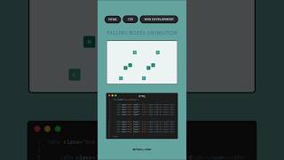 Falling Boxes with HTML amp CSS – Quick Animation [upl. by Attela]