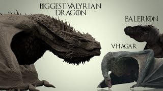 The Valyrian Dragons Bigger Than Balerion amp Vhagar [upl. by Aidin]