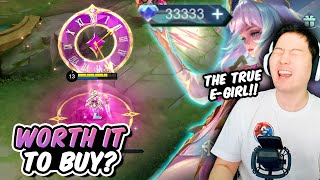 Worth it to buy New Angela starlight Skin AVATAR OF TIME  Mobile Legends Gosu General skins [upl. by Barra]