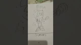 Min Drawing Classic Sonic [upl. by Corneille]