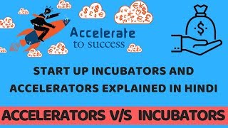 Startup Accelerators and Incubators explained in HindiStartup Funding Startup India [upl. by Irtemed]