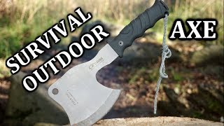 Pádná sekera quotSURVIVAL OUTDOORquot recenze sekání ukázka [upl. by Rednaeel]