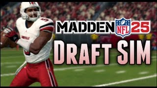 Madden 25 Connected Franchise  NFL Draft SIM w NCAA Football Draft Class [upl. by Ilohcin274]