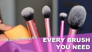 The Best Makeup Brushes from Real Techniques  Bailey B [upl. by Fogel]