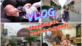 VLOG  Virée shopping de rentrée et balade en famille [upl. by Donnamarie]