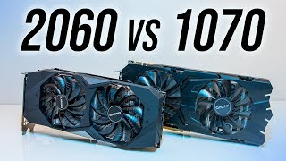 Nvidia RTX 2060 vs GTX 1070  Benchmarks amp Comparison [upl. by Eiromem83]