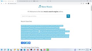Best Free Music Search Engine and Downloader Site for 2022  New Music [upl. by Ima]