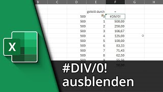 Excel div0 ausblenden  Excel div0 ausblenden ✅ Tutorial [upl. by Nnaid]