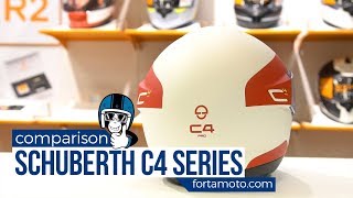 Comparing the Schuberth C4 Basic Pro amp Pro Carbon motorcycle helmets  FortaMotocom [upl. by Iv]