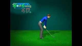 Golf swing side view animation in slow motion [upl. by Moises]