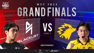 EN MSC Grand Finals  BLACKLIST INTERNATIONAL VS ONIC  Game 5 [upl. by Maleeny948]