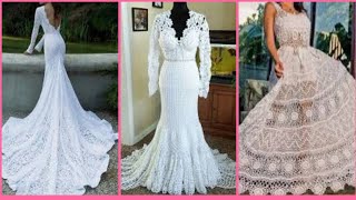 Top 13  Vestidos de noiva em Crochet [upl. by Guenna]